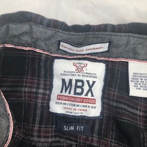 MBX Flannel slim fit shirt medium